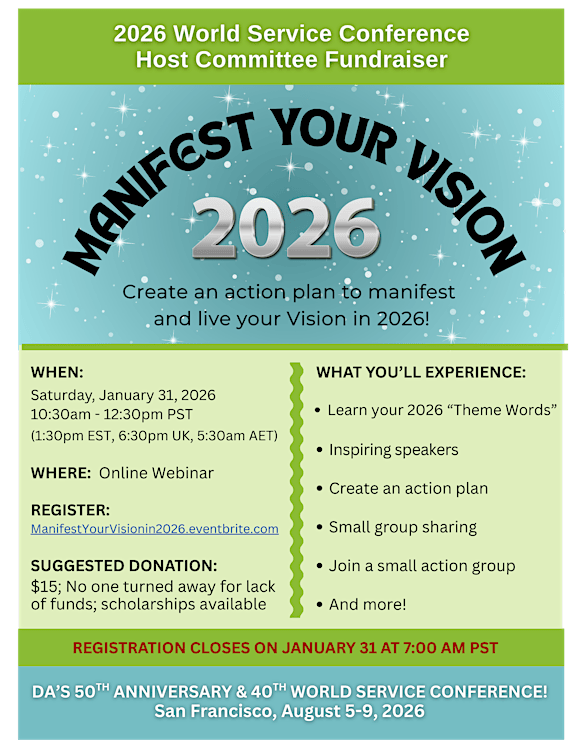 Manifest your Vision flyer